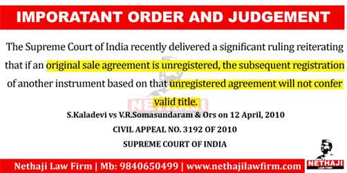 Original Sale Agreement