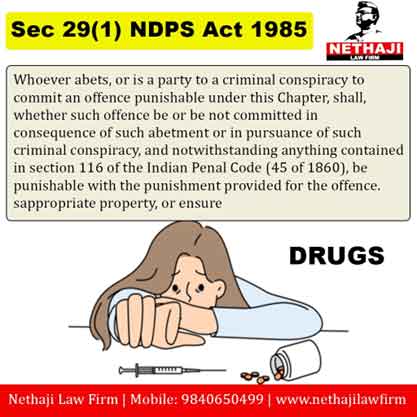 Sec 29(1) NDPS Act 1985